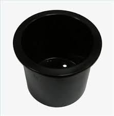 Μαύρη Θήκη Ποτηριού Πλαστική Χωνευτή Φ68mm