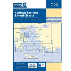Πλοηγικός Χάρτης Imray G25 Βόρειες Σποράδες & Εύβοια
