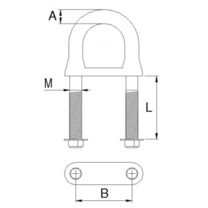 Δέστρα τρέιλερ ενισχυμένη INOX 10x39x55mm